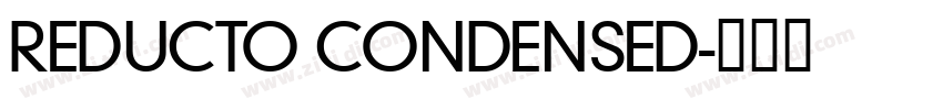 REDUCTO CONDENSED字体转换